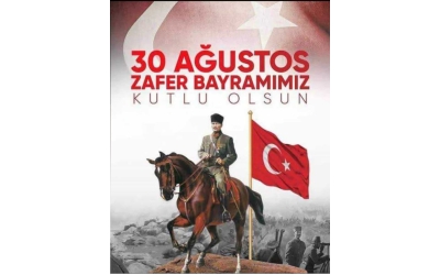 Büyük Taarruz 'un 101. yıldönümünü kutluyor, Gazi Mustafa Kemal Atatürk ve aziz şehitlerimizi saygı, rahmet ve minnetle anıyoruz. 30 Ağustos Zafer Bayramımız kutlu olsun.