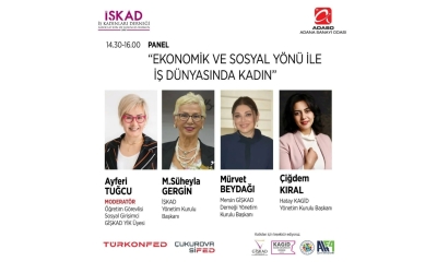 Adana Ticaret Odası toplantı salonunda İŞKAD İş Kadınları Derneğinin " Ekonomik ve Sosyal Yönü ile İş Dünyasında Kadın " Paneline ŞÖNDER Yönetim Kurulu Başkanı olarak panele katılım sağladık, davetlerinden dolayı İŞKAD Yönetim Kurulu Başkanı M.Süheyla GERGİN,Mesrn GİŞKAD Başkanı Mürvet BE