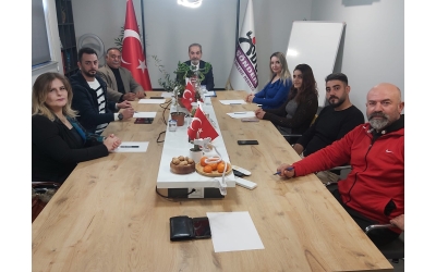 ŞÖNDER YÖNETİM KURULU VE KONUK MİSAFİRLER İLE 2024 EĞİTİM EYLEM PLANI PROJE ÇALIŞMALARI HAKKINDA TOPLANTI ANI
